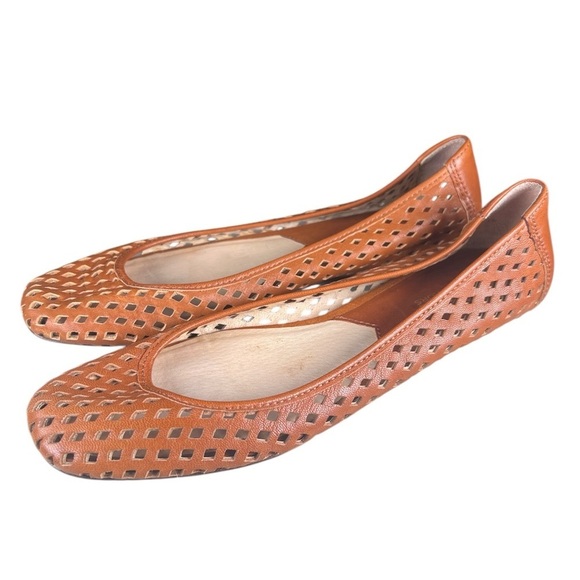 MICHAEL Michael Kors Shoes - Michael Kors perforated leather Women's Brown high vamps Ballet Flats 7.5